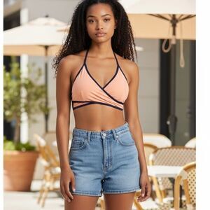 Victoria’s Secret PINK cross front bikini top